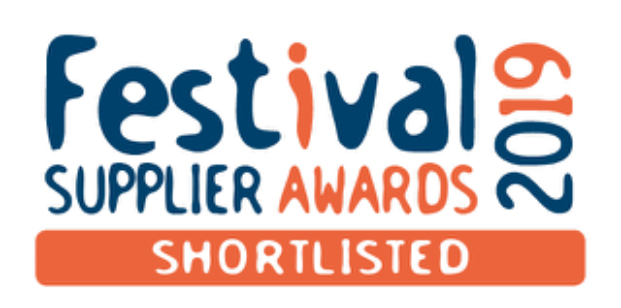 Just book it now.com finalist in Festival Supplier Awards 2019